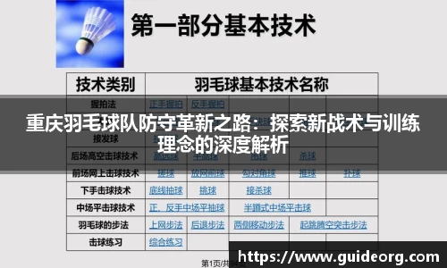 重庆羽毛球队防守革新之路：探索新战术与训练理念的深度解析