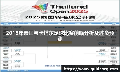 2018年泰国与卡塔尔足球比赛前瞻分析及胜负预测